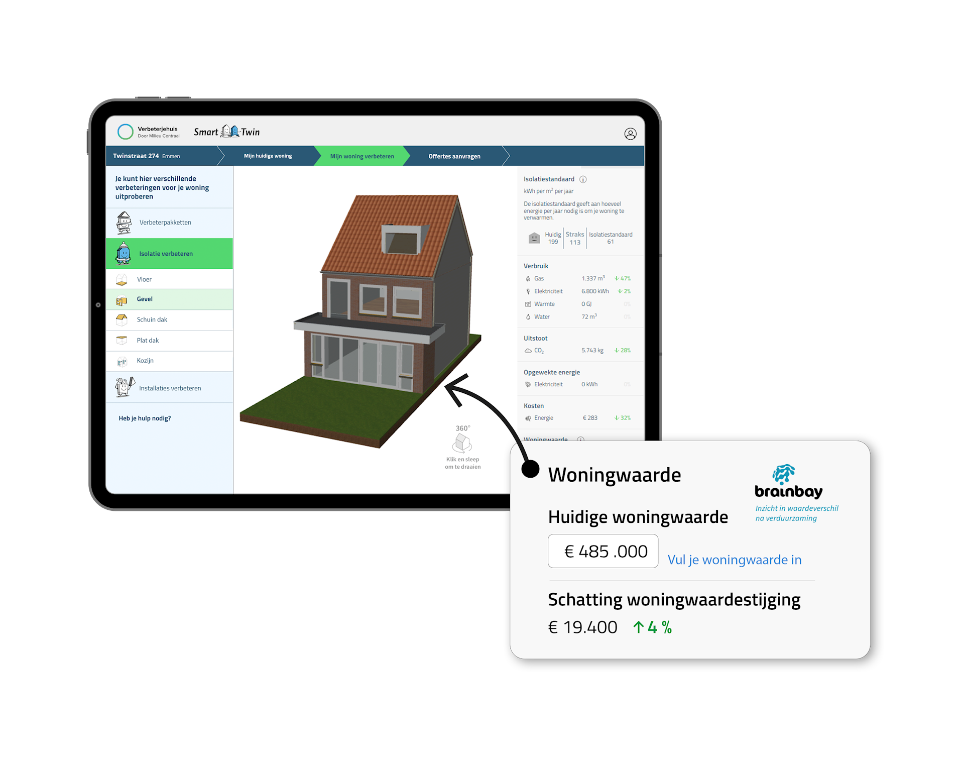 Verbeterjehuis.nl uitgebreid met woningwaarde-module